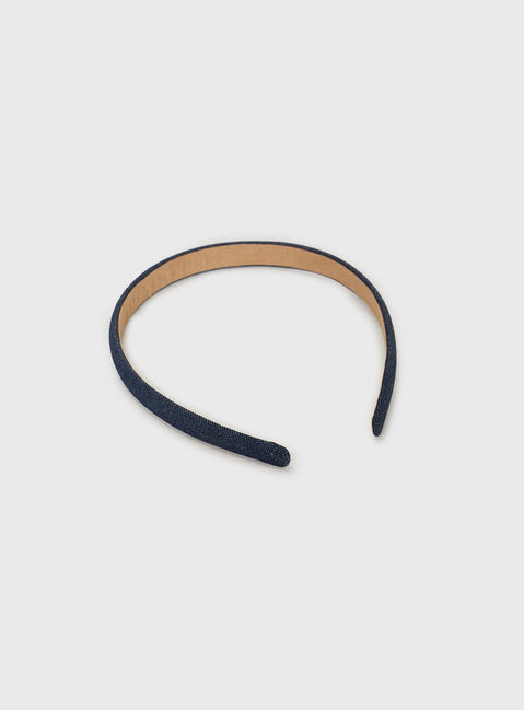 Denim headband