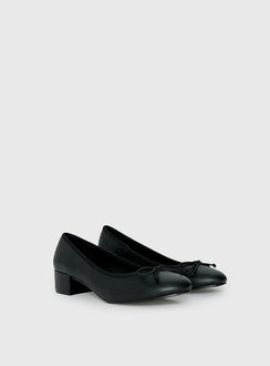 Therapy Diana Heeled Ballet Flats Black