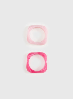 Billy Resin Cuff Pack Pink