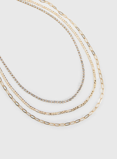 Gleaming Necklace Gold