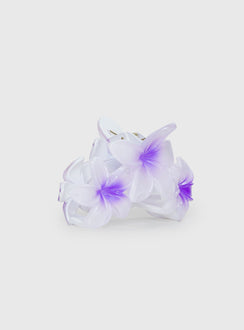 Chianti Frangipani Claw Clip Purple