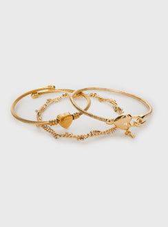 In The Moonlight Bracelet Pack Gold