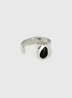 Change Again Cuff Silver / Black