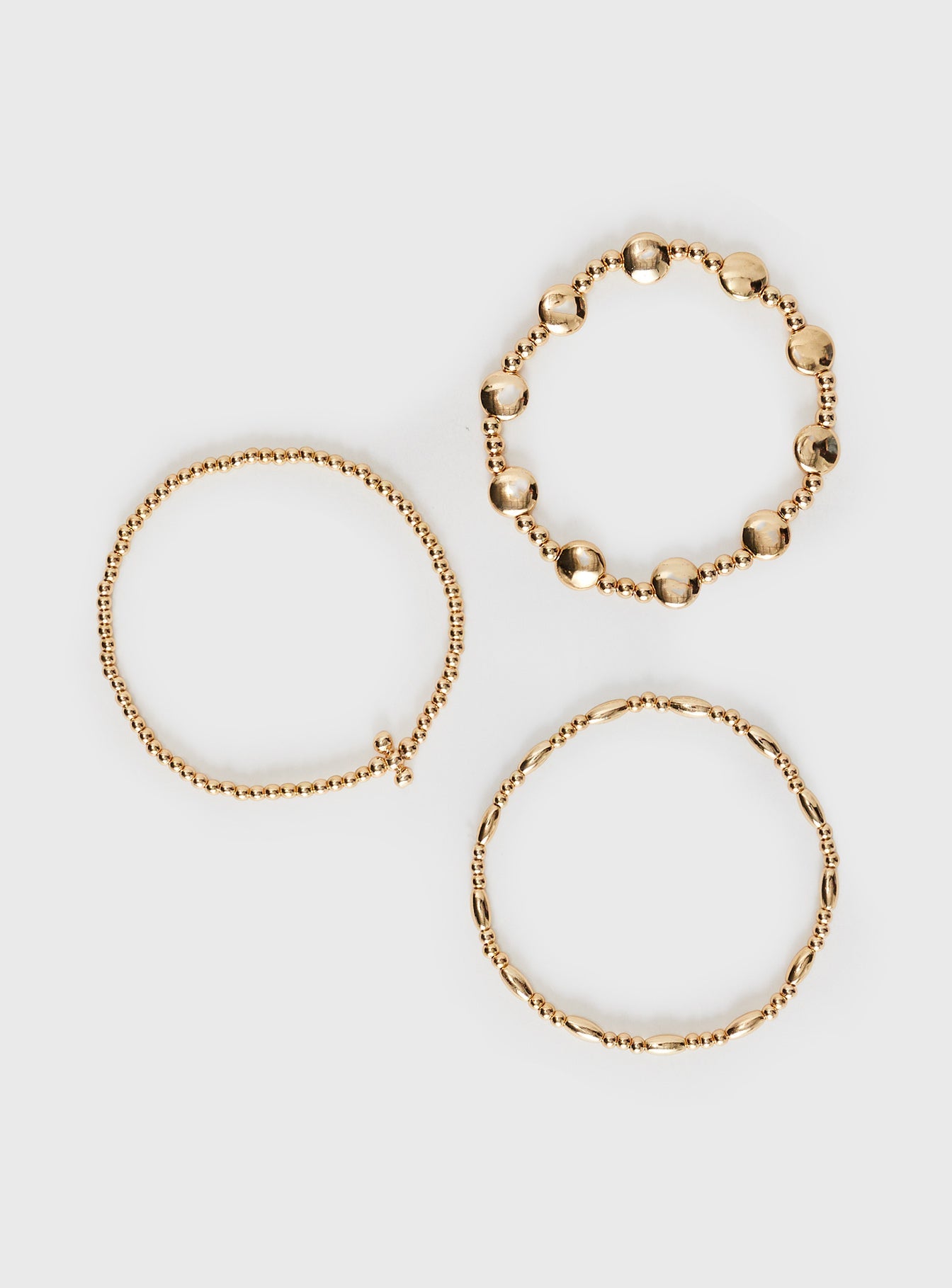 Believe Me Bracelet Set Gold