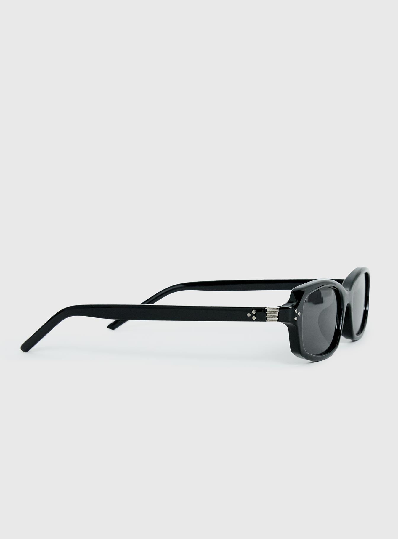 Mixtape Rectangle Sunglasses Black