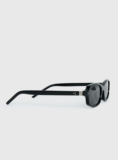 Mixtape Rectangle Sunglasses Black