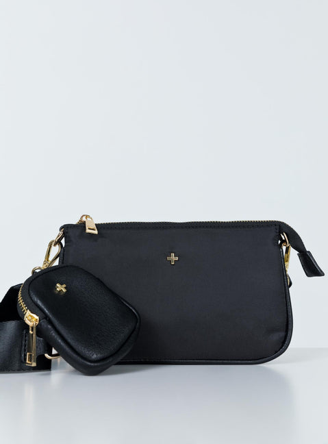 Peta & Jain Pheonix Black Nylon Bag