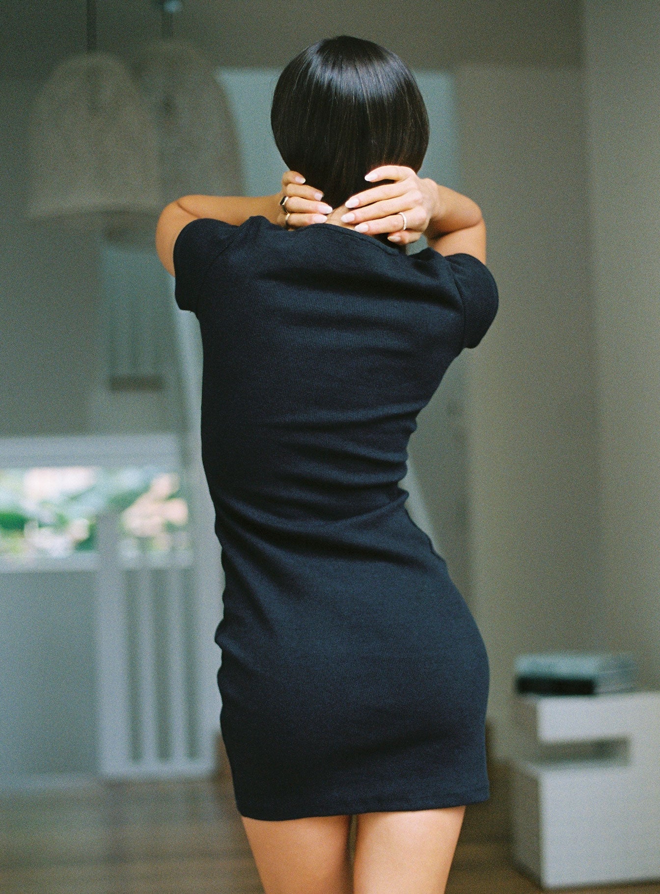 product Princess Polly High Neck  Classic Mini Dress Black Tall