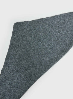 Real Talk Knit Wrap Scarf Grey