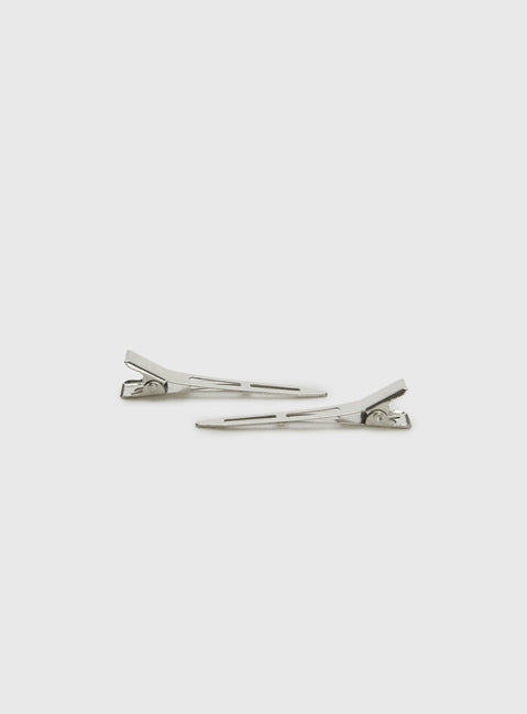Premonitions Hair Clip Pack Silver
