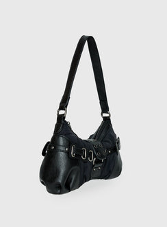 Doyers Street Shoulder Bag Black / Silver