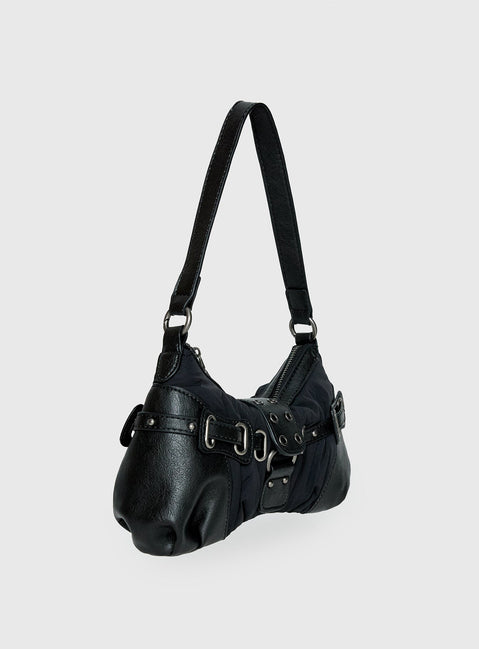 Doyers Street Shoulder Bag Black / Silver