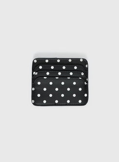 Kiss Of Life Cardholder Black Polka