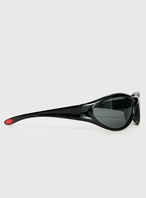 Counterpart Wrap Around Sunglasses Black