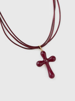 The Boy Is Mine Necklace Red