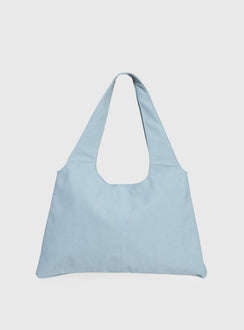 Tell The Truth Studded Faux Suede Bag Blue