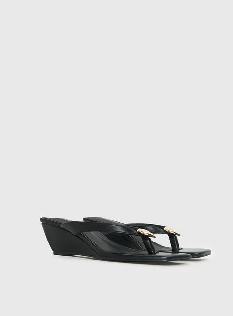 Therapy Slant Heels Black