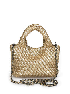 Ready To Party Woven Bag Gold
