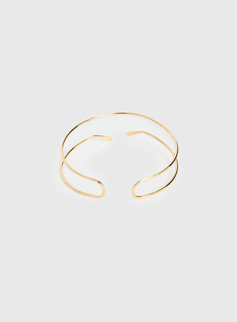 Through The Summer Arm Cuff Gold