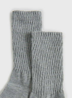 Sama Slouch Sock Grey