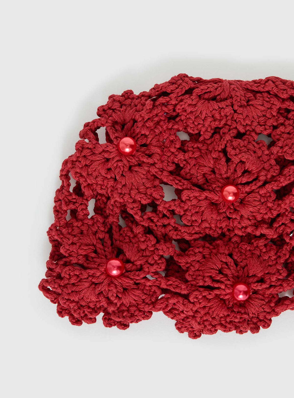 Zalynne Crochet Hat Red