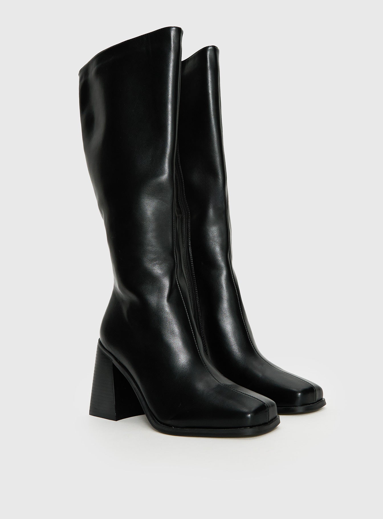 Renzo Knee High Boots Black
