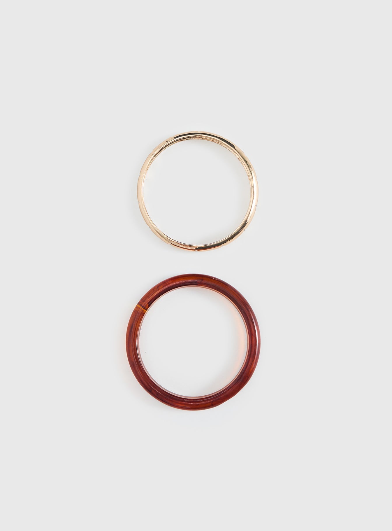 Rhi Rhi Diamante Resin Cuff Pack Brown / Gold