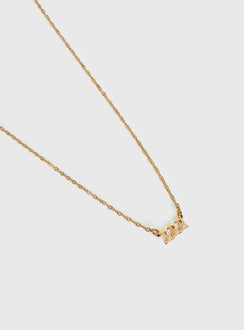 Angel 222 Gold Plated Necklace Gold