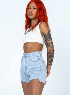 Tiyarna Denim Shorts Princess Polly high-rise 