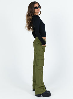 product Princess Polly  Mawson Bootleg Cargo Pant Green