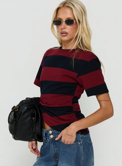 In Transit Tee Red Stripe