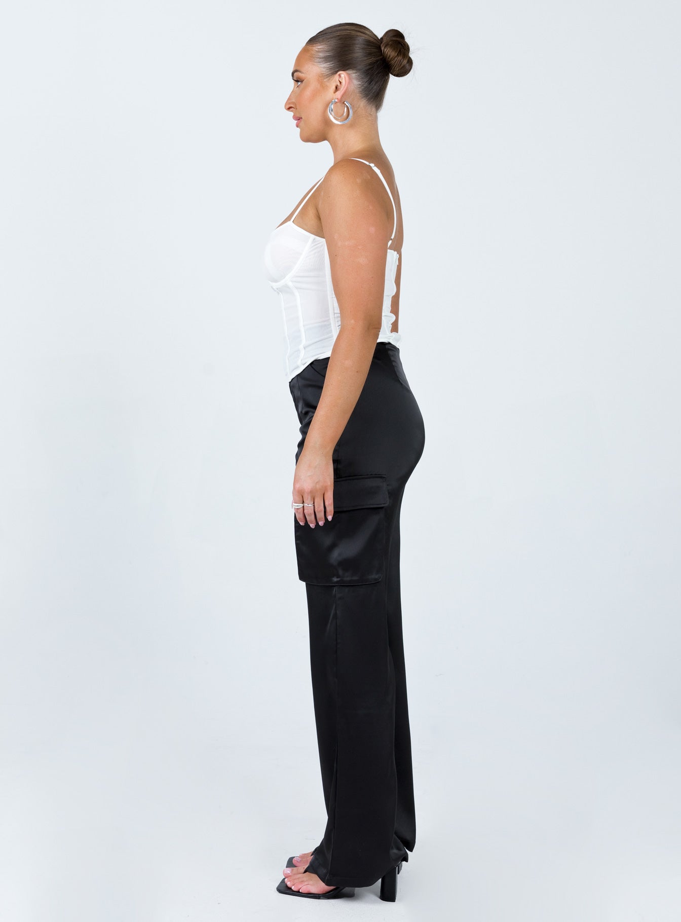 product Princess Polly High Waisted Pants  Gilmore Cargo Pants Black