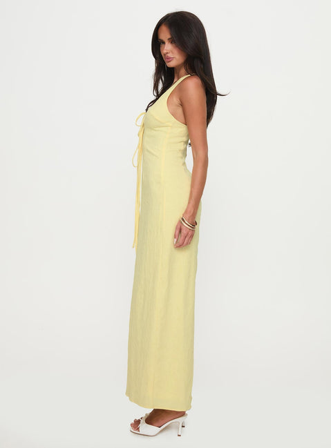 Chantilly Maxi Dress Lemon