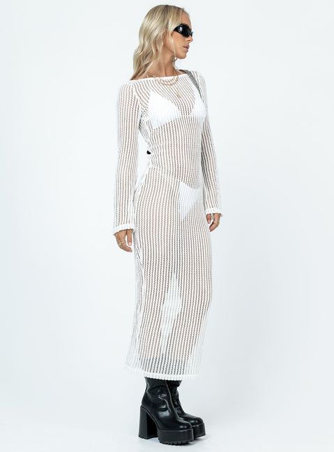 product Princess Polly Crew Neck  Bria Maxi Dress White