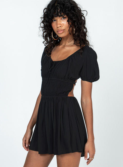 Elijah Romper Black