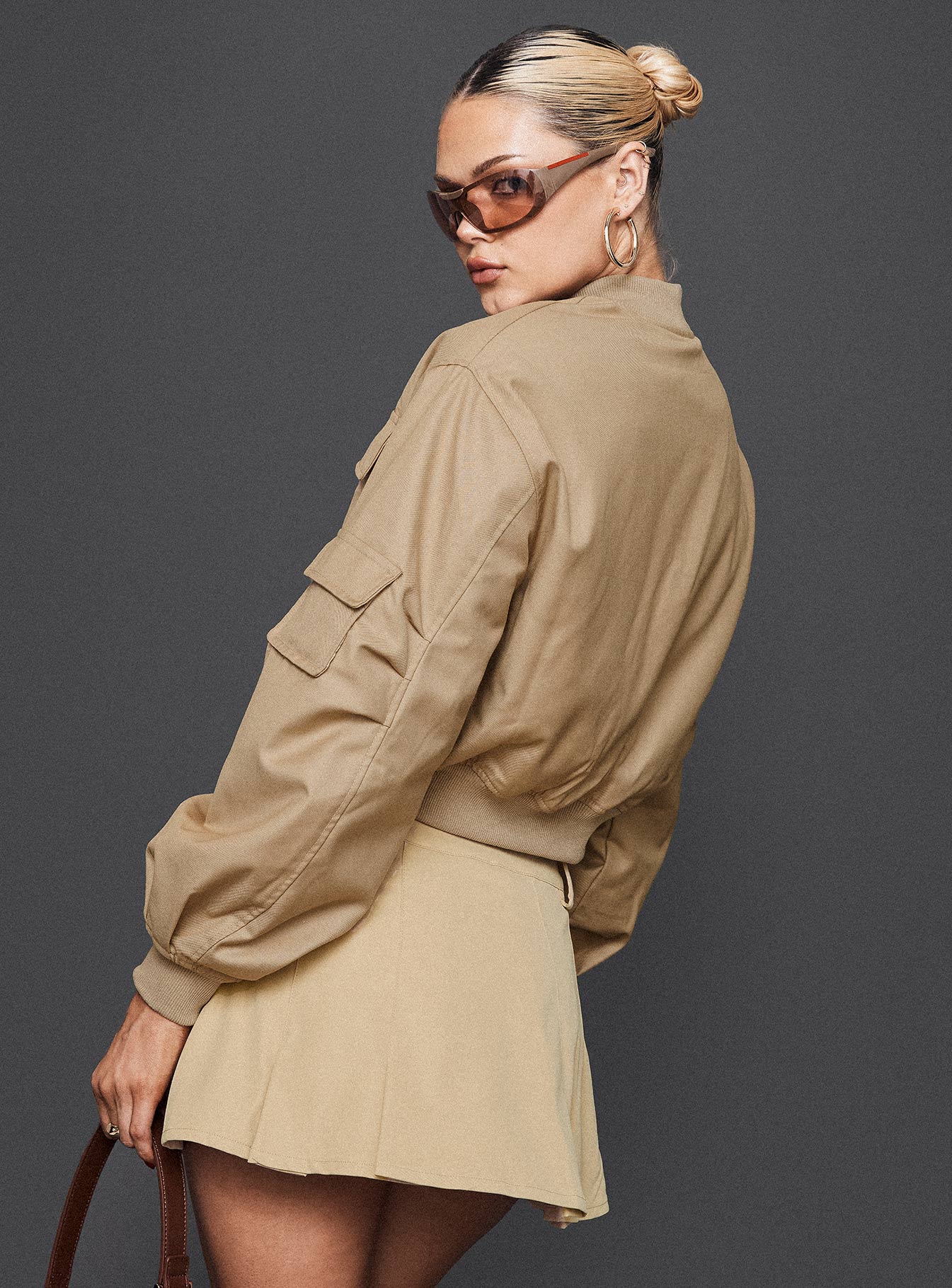 Celestine Bomber Jacket Sand