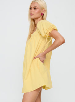 Lilibet Mini Dress Lemon
