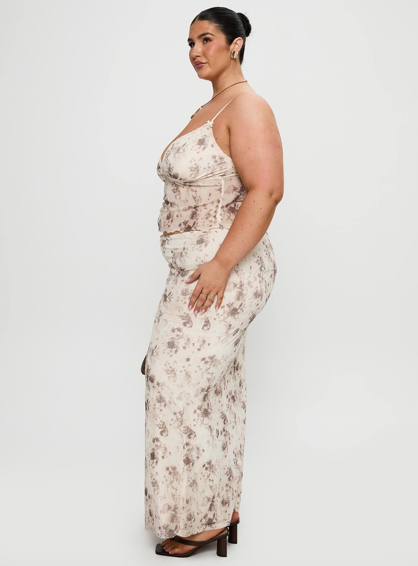 Shepherd Maxi Skirt Floral Multi Curve