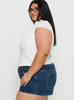 Arianwyn Short Sleeve Shirt White Curve