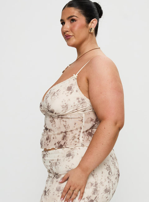 Shepherd Top Floral Multi Curve