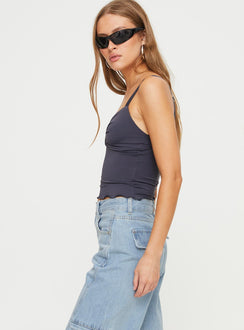 product Princess Polly Sleeveless High Neck  Greyer Top Slate