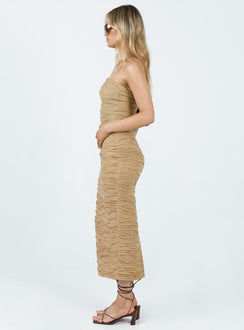 product Cecile Maxi Skirt Beige Princess Polly  Maxi 