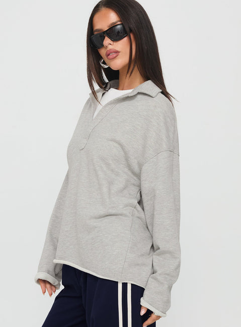 Another Level Collared Jumper Grey