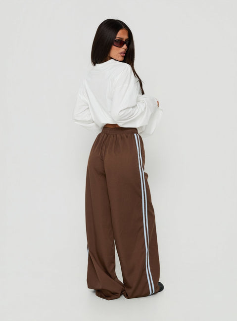 Fielder Track Pants Brown / Blue