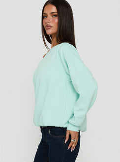 Wellness Off The Shoulder Jumper Turquoise