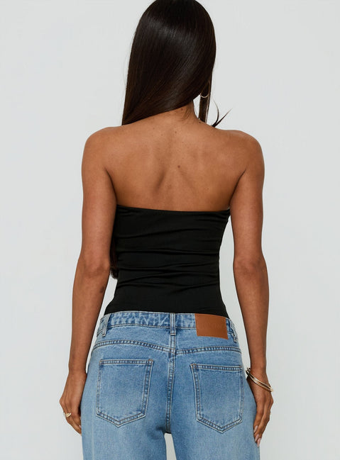 Namari Strapless Bodysuit Black