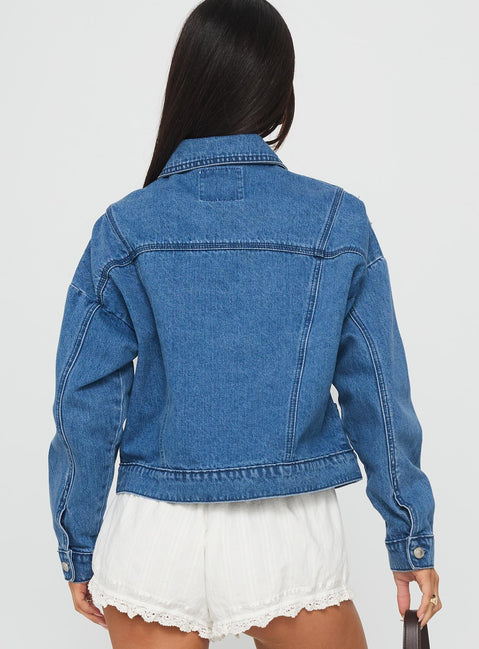 Unexpected Denim Jacket Blue