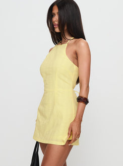 High Halt Playsuit Yellow
