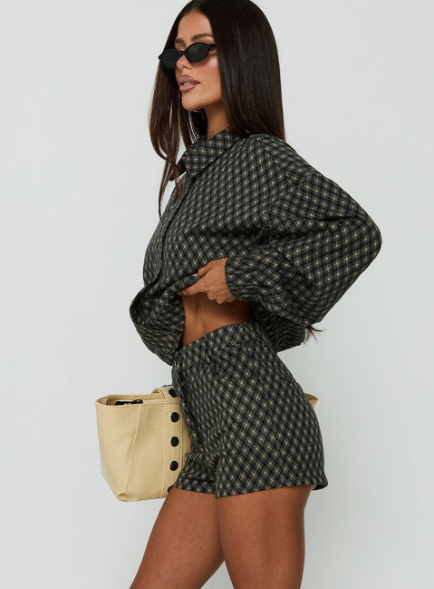 Vanya Mini Shorts Multi Check