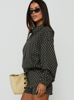 Vanya Collared Jacket Multi Check